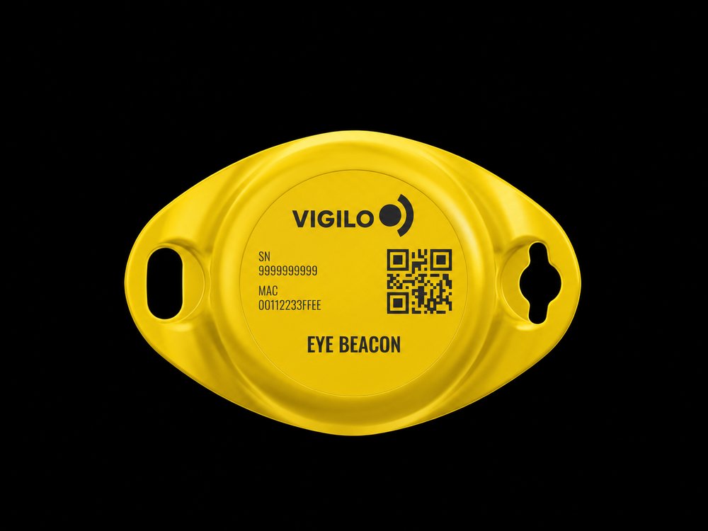 Yellow Vigilo BLE beacon